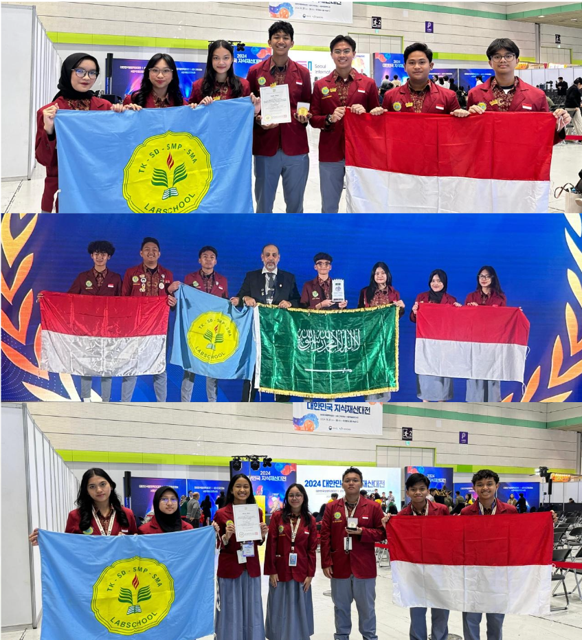 Siswa SMA Labschool Cibubur, juara invention penelitian ajang Seoul International Invention Fair 2024, di Korea, berpikir kritis dan kreatif, sekolah juara