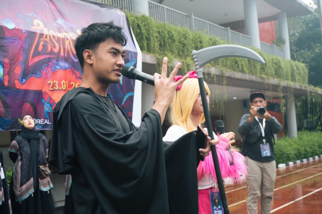 Sambutan ketua angkatan WB di acara Last Run 2026, SMA Labschool Cibubur, Sekolah Juara