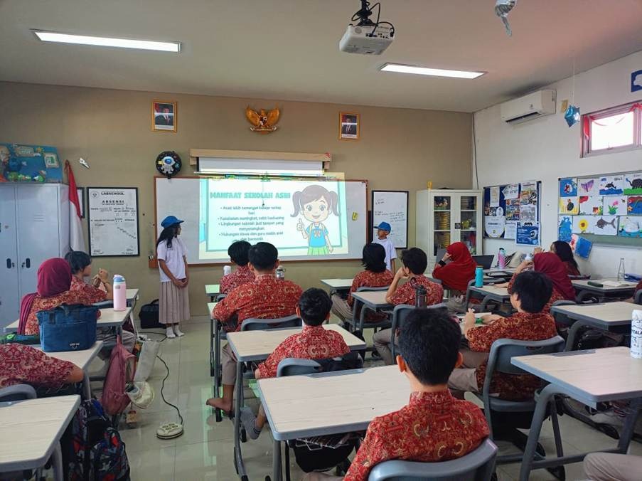 [Siswa SD Labschool Cibubur], [Sosialisasi Dokcil Lomba Sekolah ASRI], [Kelas 6 Athena SD Labschool Cibubur], [Sekolah Sehat]