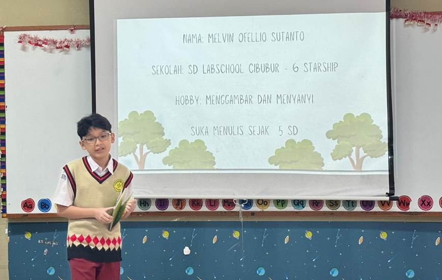 [Melvin SD Labschool Cibubur], [Sharing Session Katulistiwa], [Ruang Kelas 1 SD Labschool Cibubur], [Sekolah Literasi]